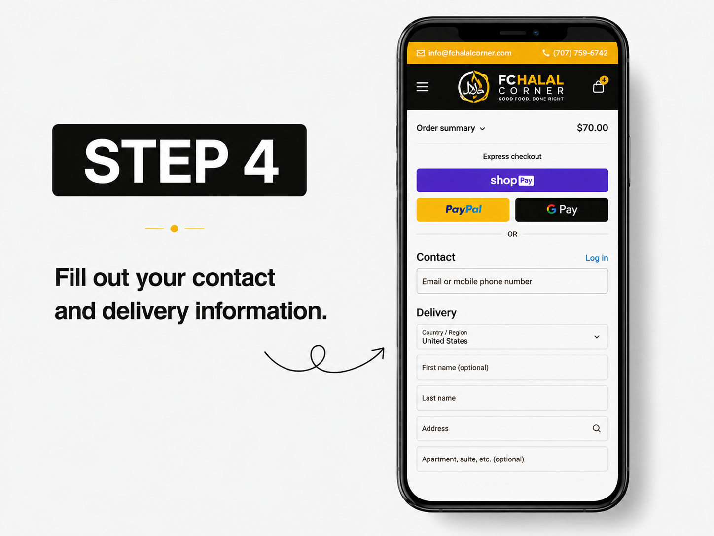 Choose Pickup or Standard Delivery