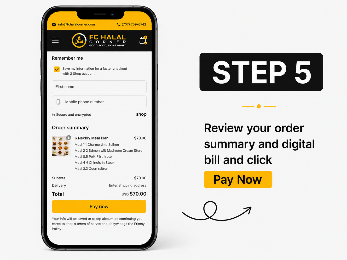 Review Your Order and Pay