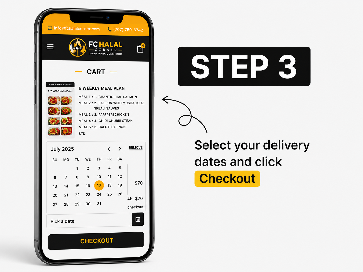 Select Your Delivery Date