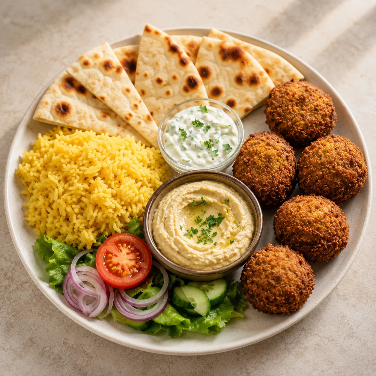Authentic Falafel Meal