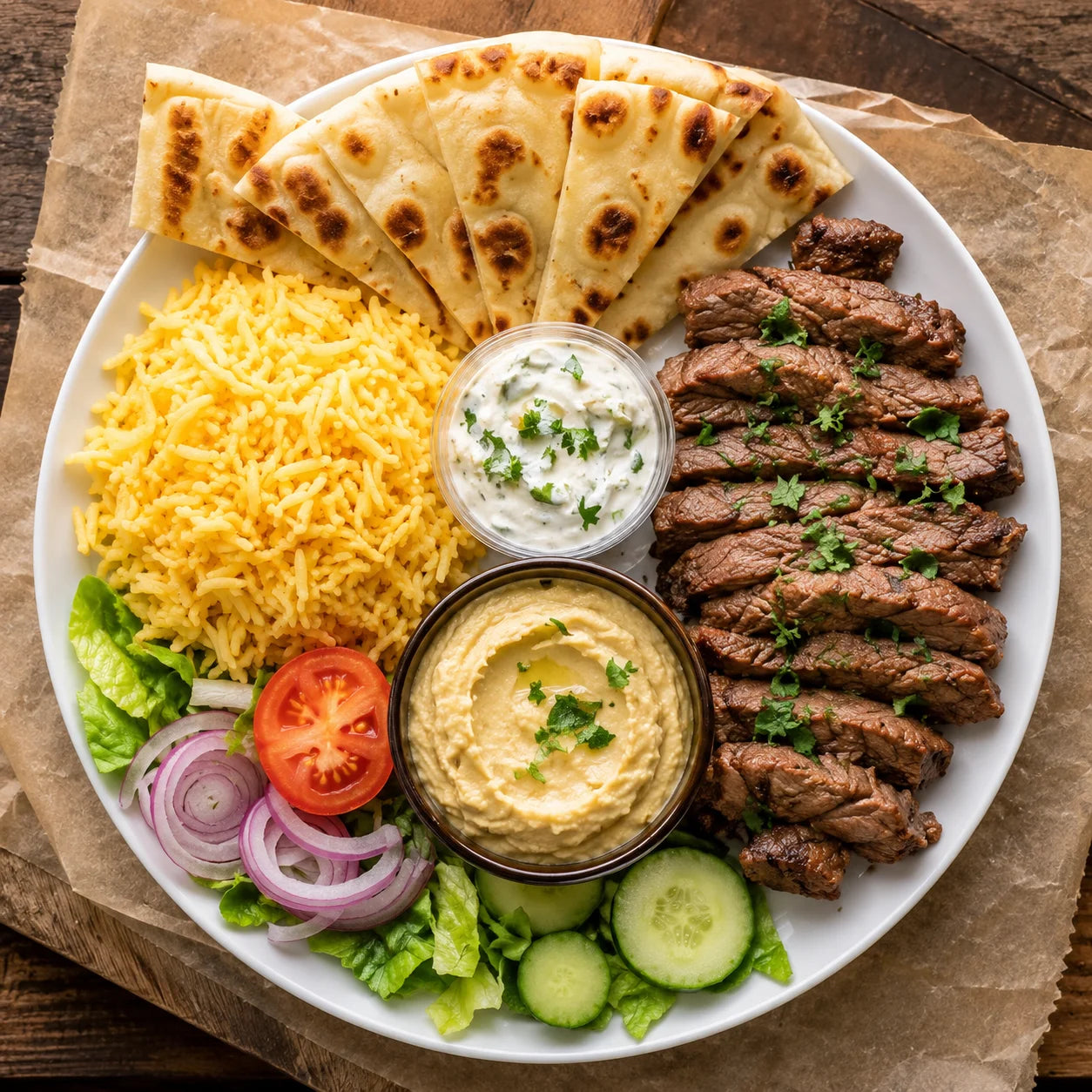 Authentic Gyro Platter