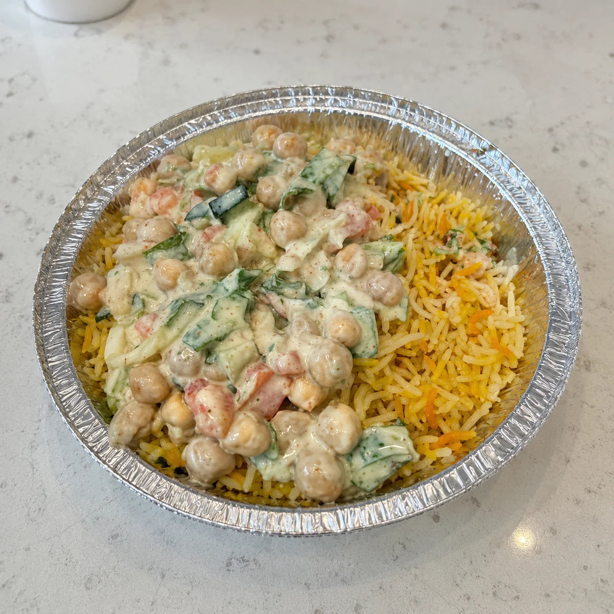 Authentic chana chaat bowl
