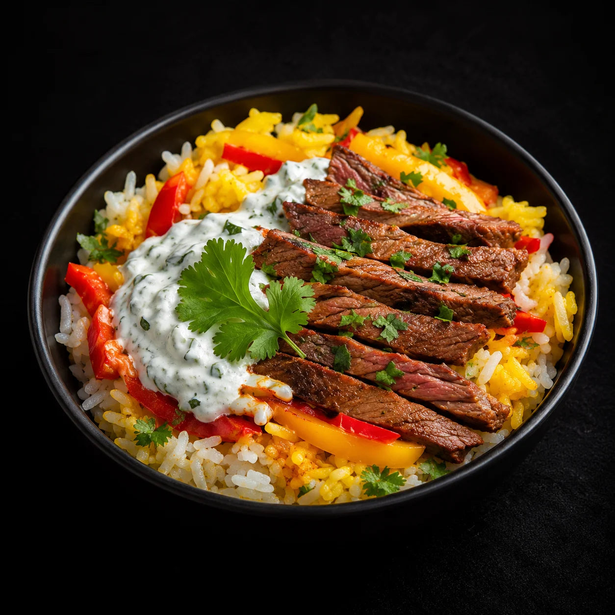 Authentic halal gyro meal
