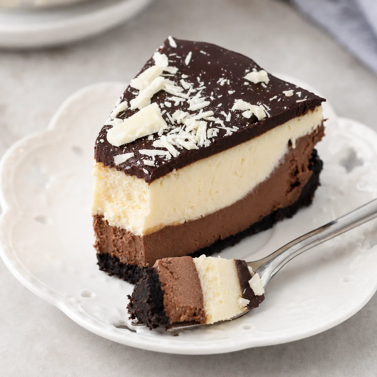 Chocolate Topped Cheesecake
