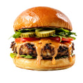 Classic cheeseburger meal
