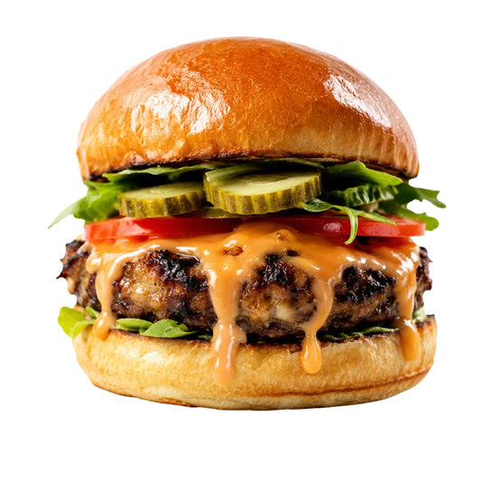 Classic cheeseburger meal
