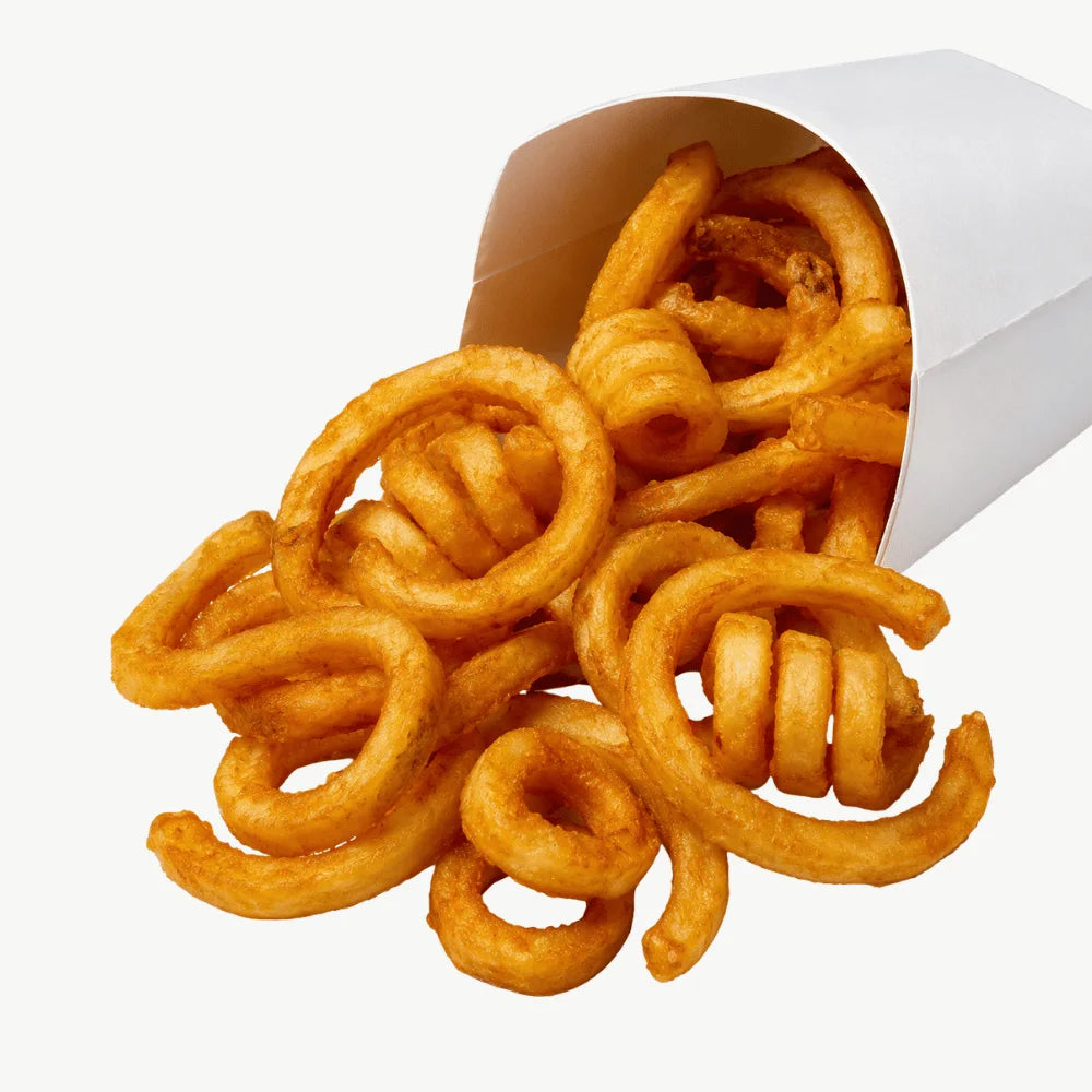 Crispy curly fries
