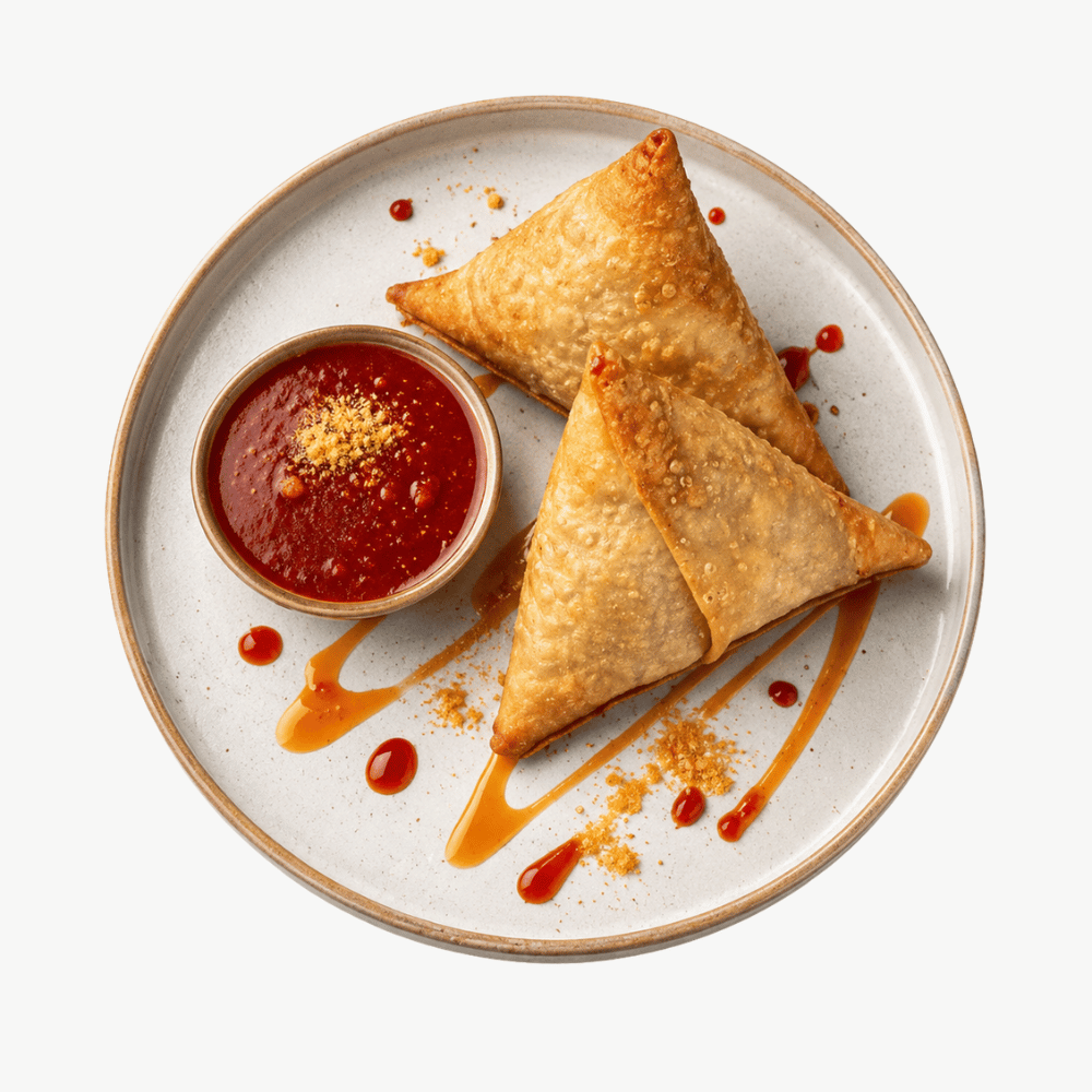 Crispy halal samosa
