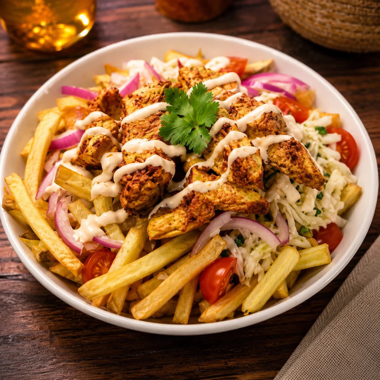 Crispy shawarma fries
