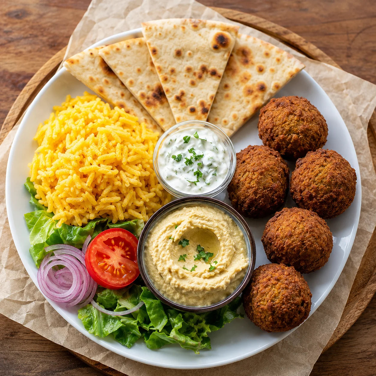 FC Halal Falafel Platter