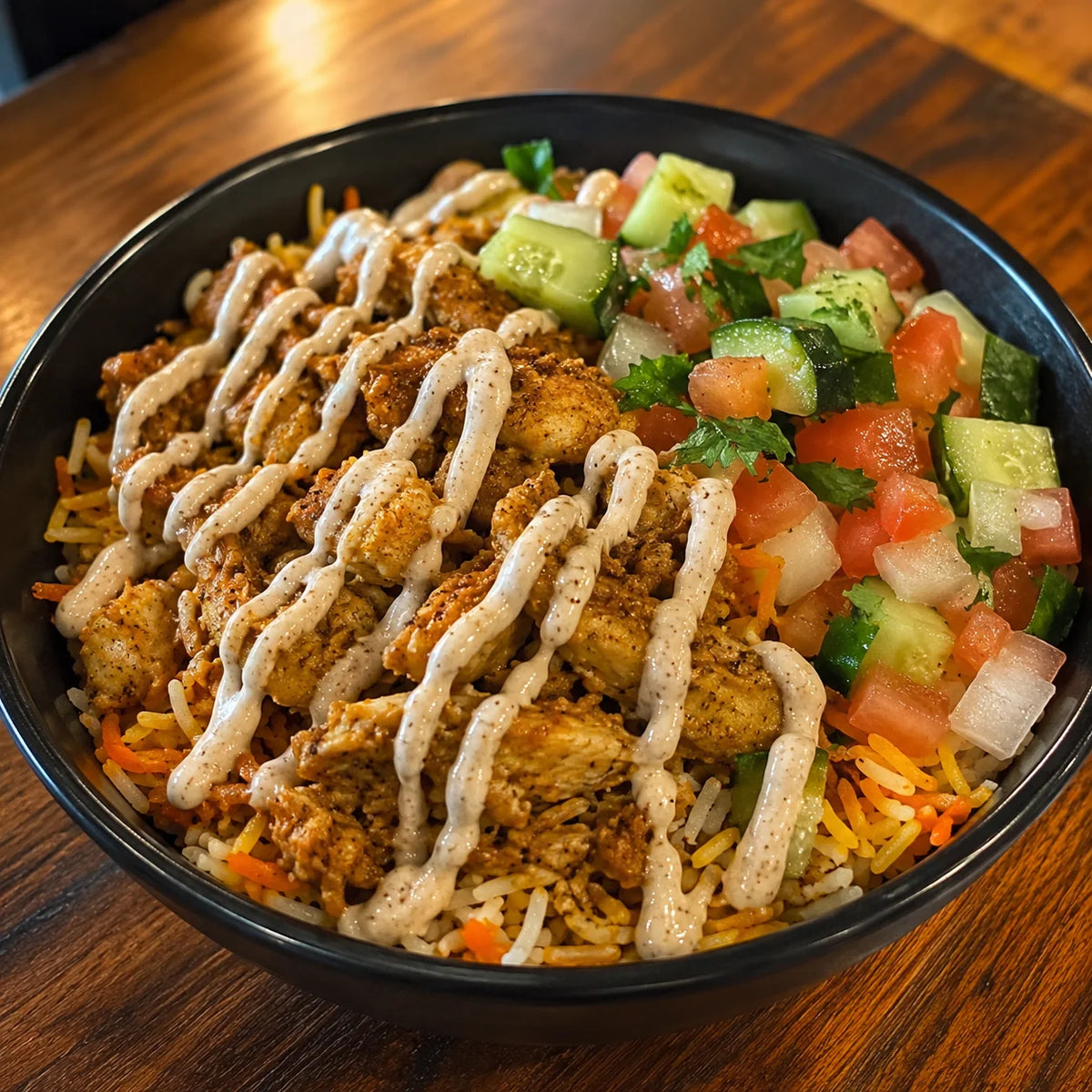 Fairfield chicken rice bowl
