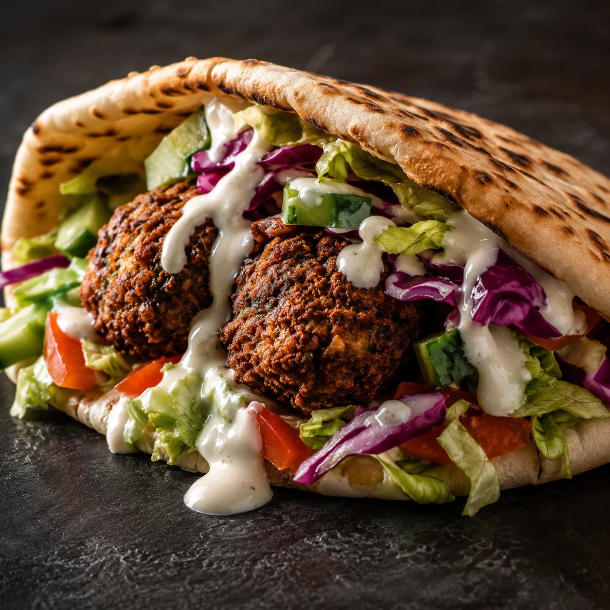 Fairfield falafel wrap
