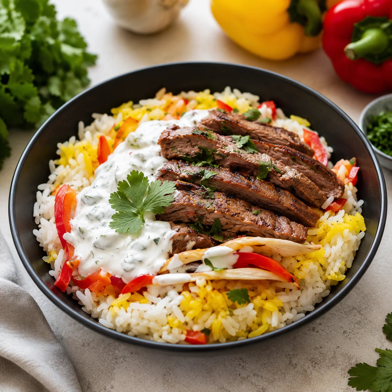 Fairfield gyro rice bowl
