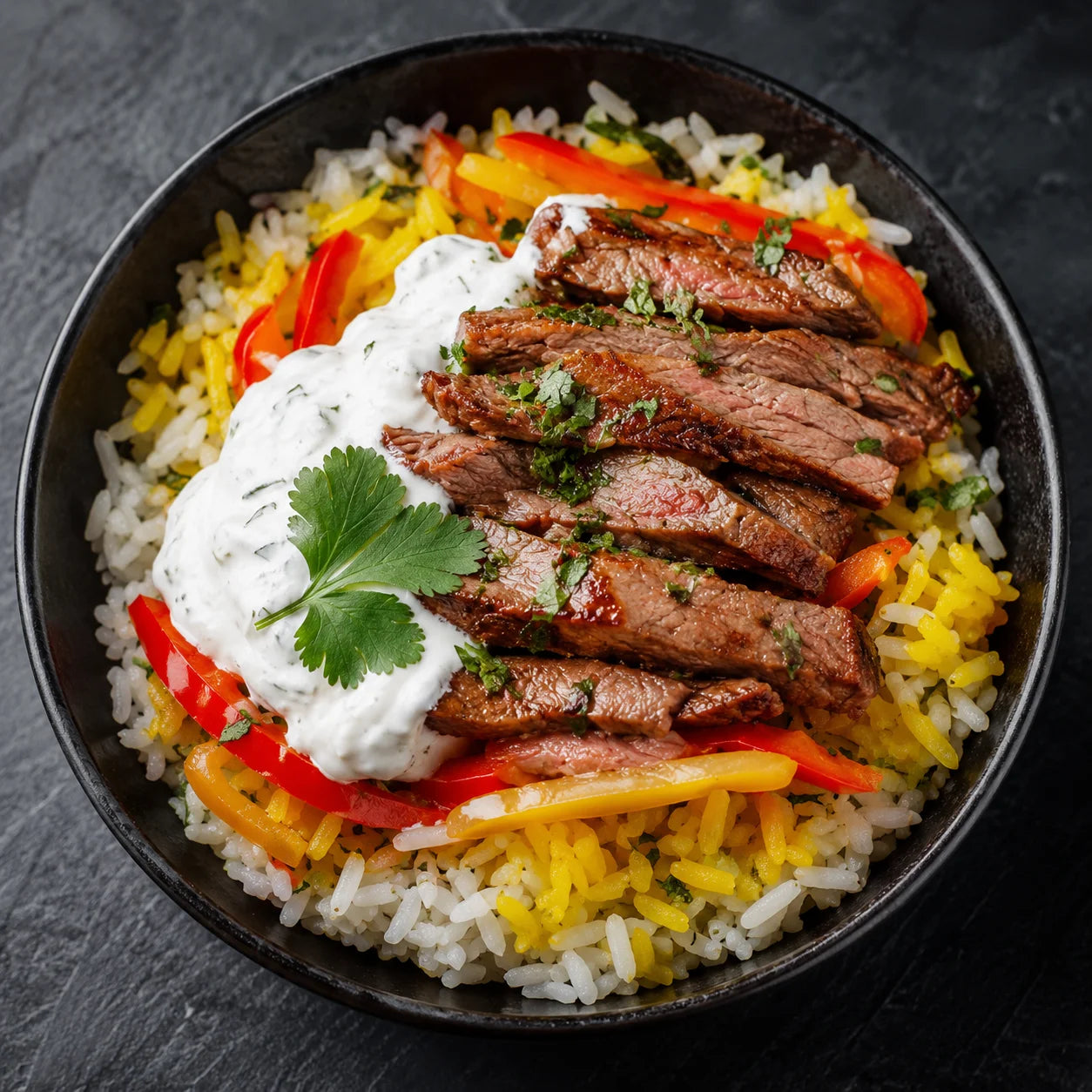 Flavorful gyro bowl
