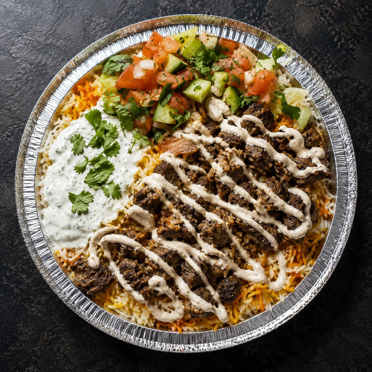 Flavorful gyro rice dish
