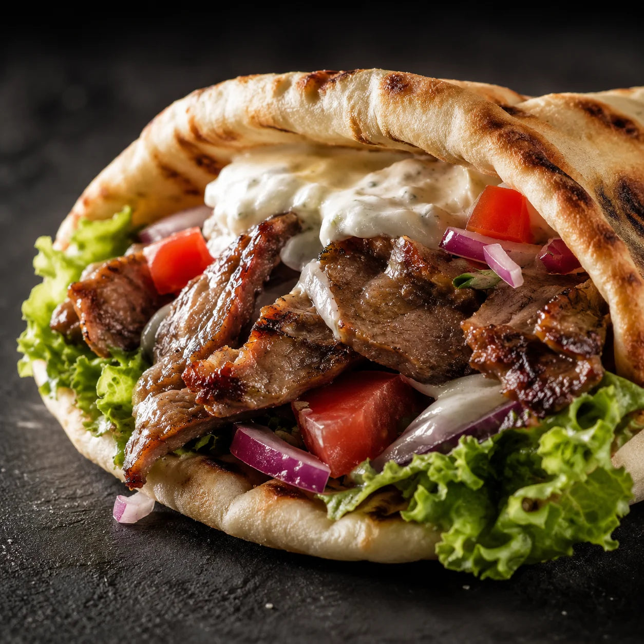 Flavorful gyro roll

