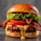 Fresh burger with cheese
