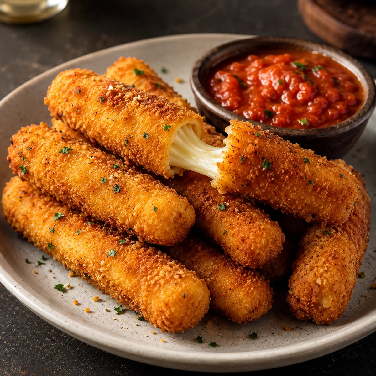 Fresh cheese sticks
