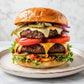 Fresh double cheeseburger
