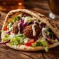 Fresh falafel wrap

