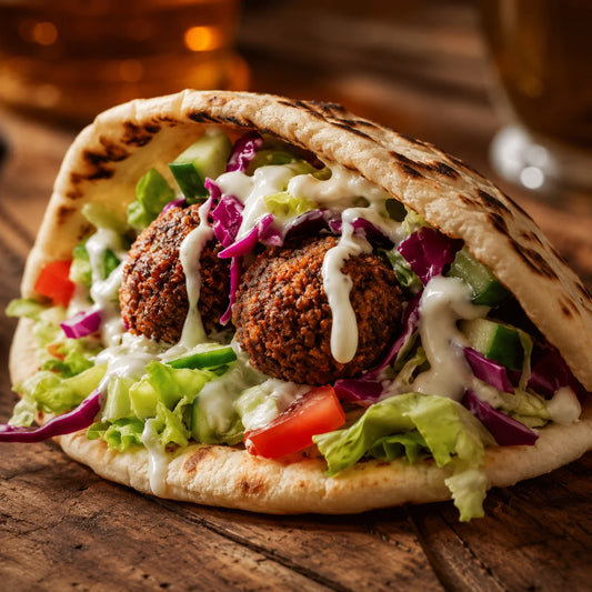 Fresh falafel wrap
