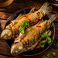 Fresh fried fish meal
