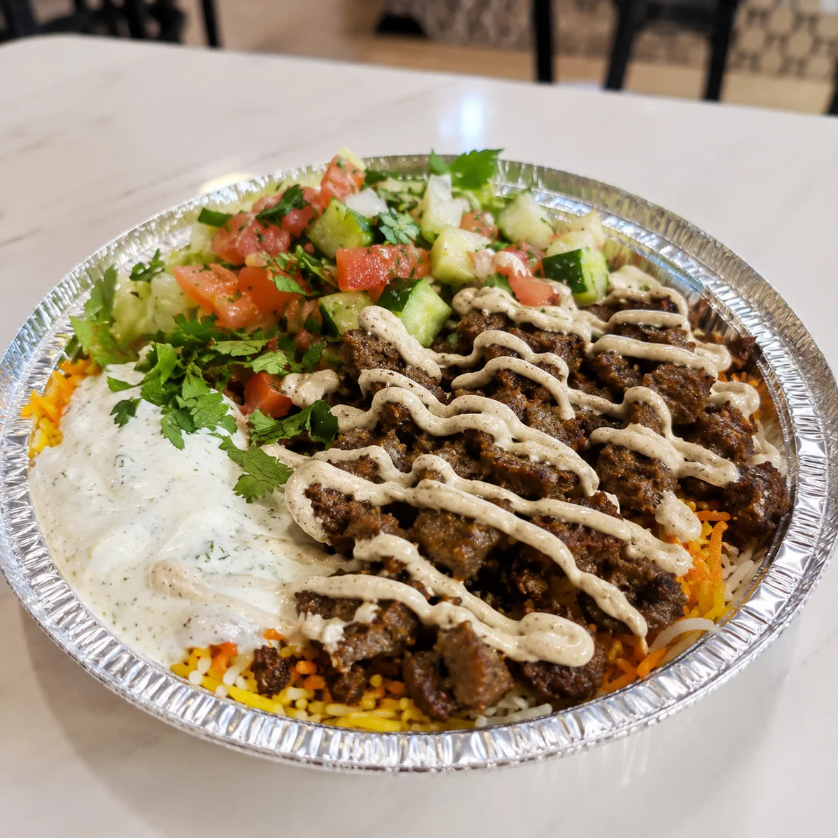 Fresh gyro bowl meal

