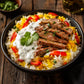 Fresh gyro rice bowl
