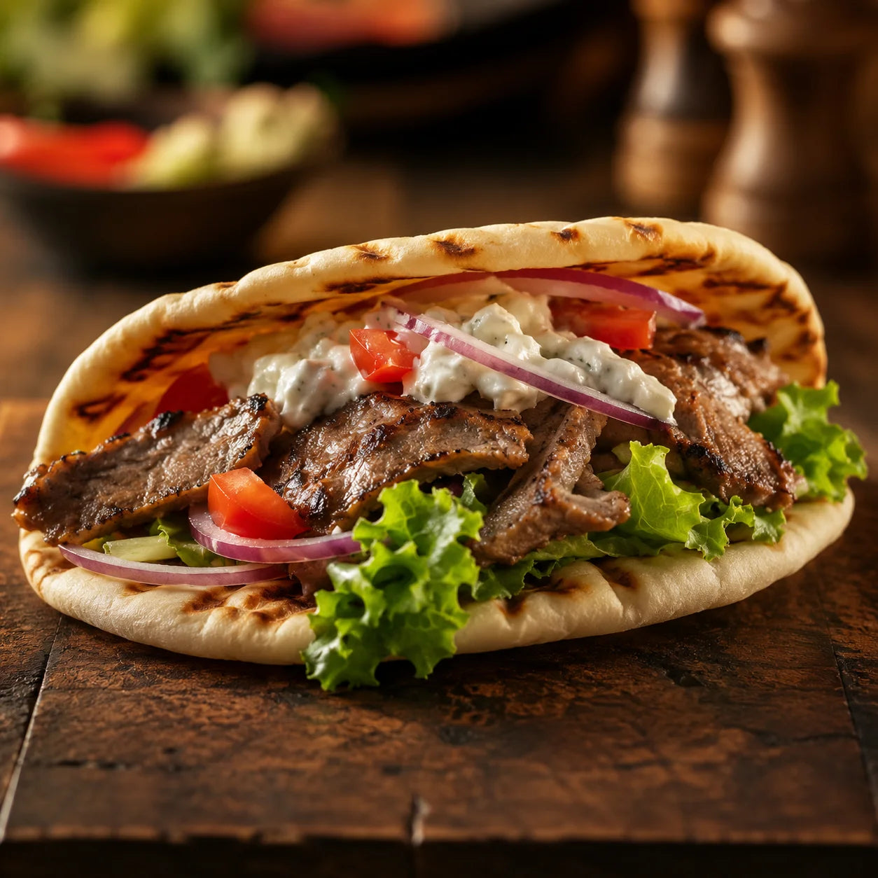Fresh gyro wrap

