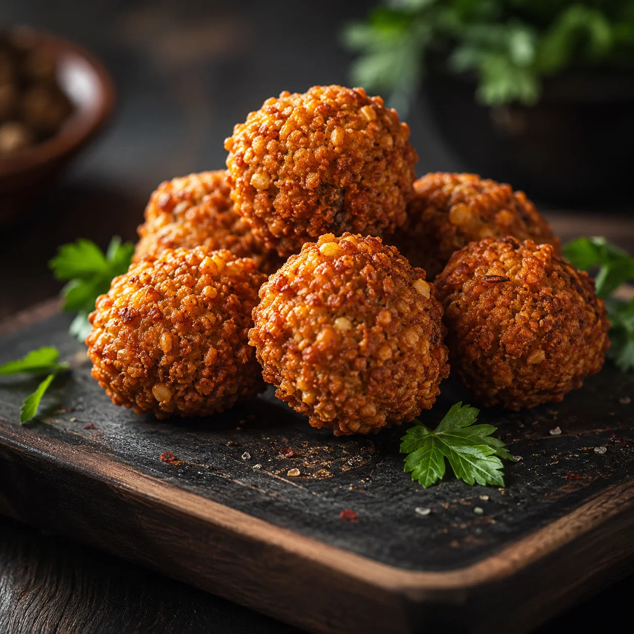 Fresh halal falafel
