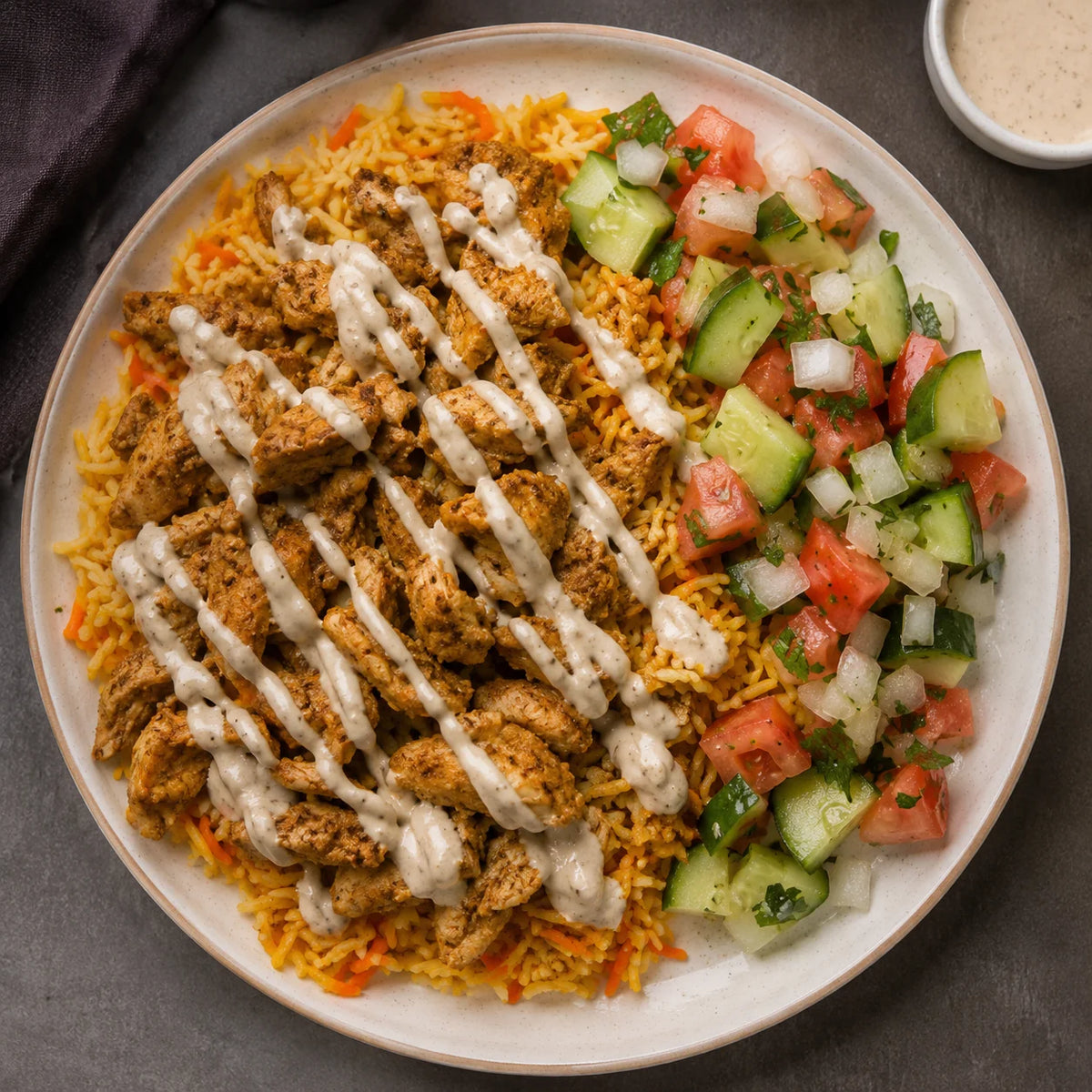 Fresh loaded chicken bowl
