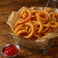 Fresh seasoned curly fries
