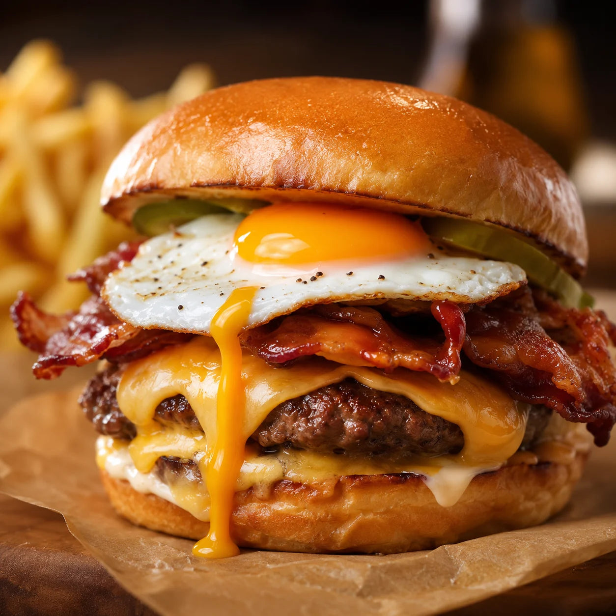 Fresh signature burger
