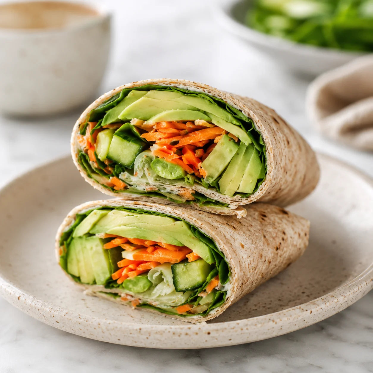 Fresh veggie wrap