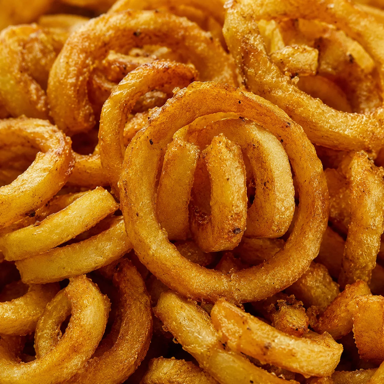 Golden curly fries
