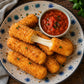 Golden fried cheese sticks

