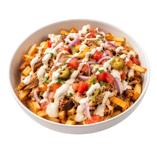 Greek loaded fries
