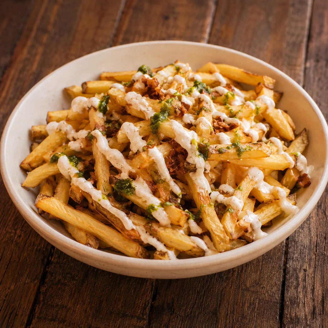Halal Badmash fries
