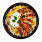 Halal chicken rice bowl

