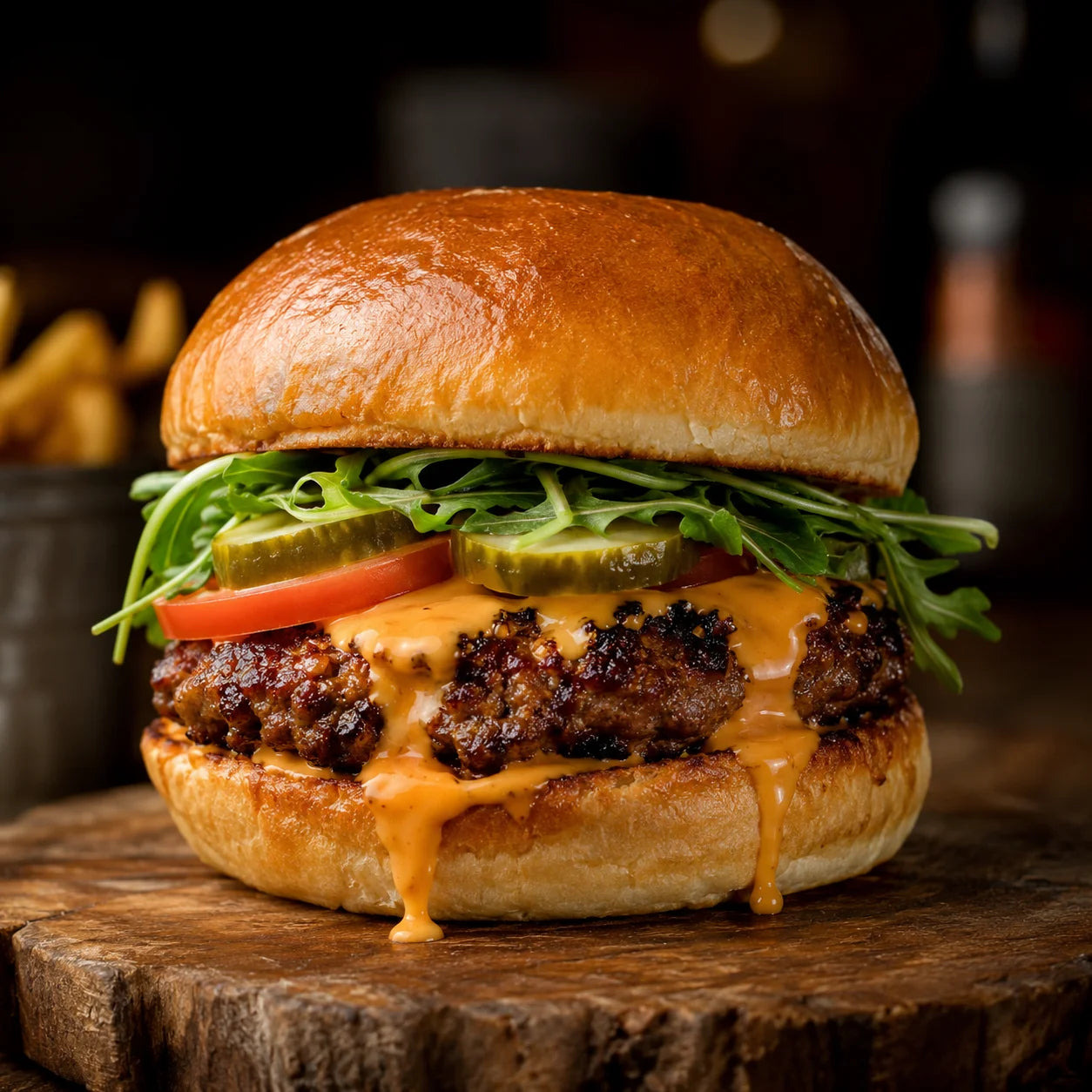 Halal classic cheeseburger

