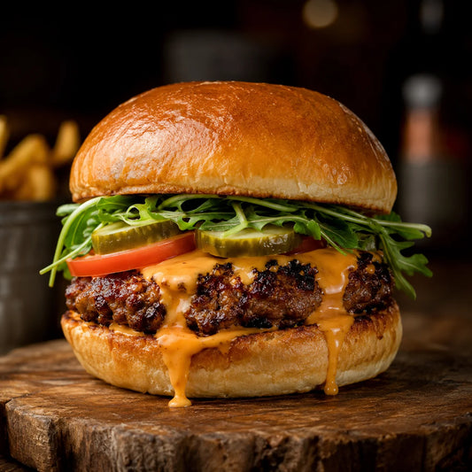 Halal classic cheeseburger
