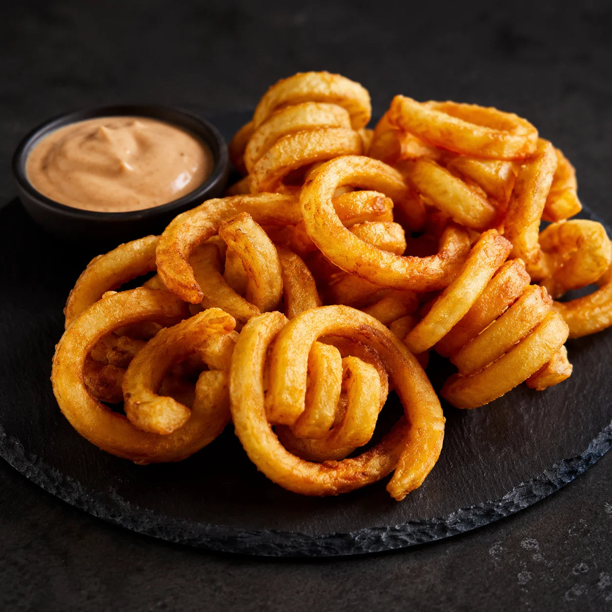 Halal curly fries
