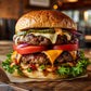 Halal double cheeseburger
