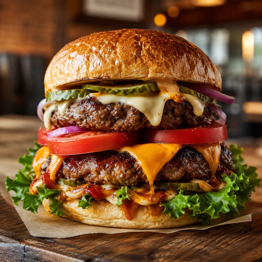 Halal double cheeseburger
