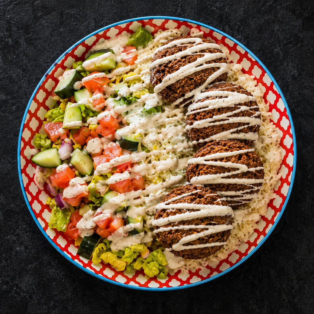 Halal falafel fries
