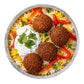 Halal falafel rice bowl
