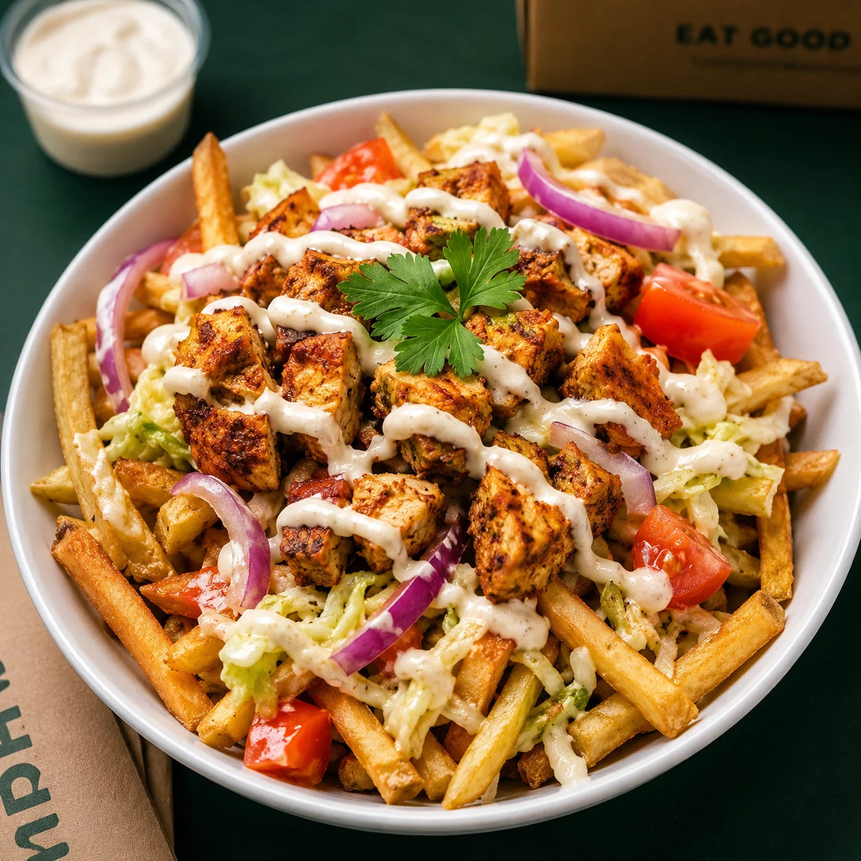 Halal shawarma fries
