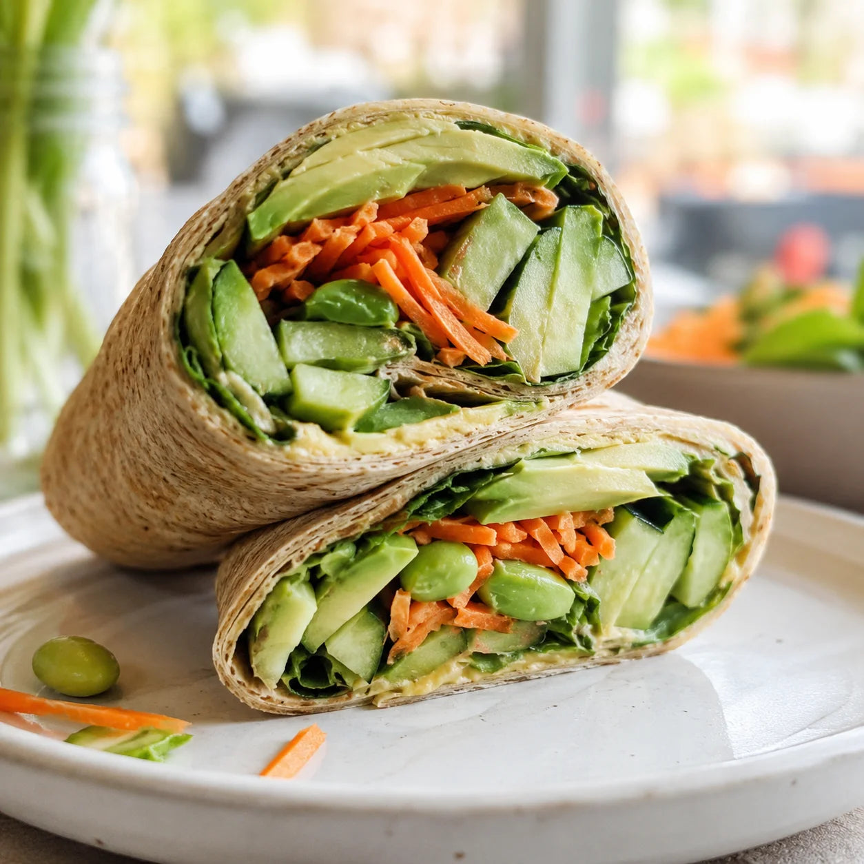 Halal veggie wrap