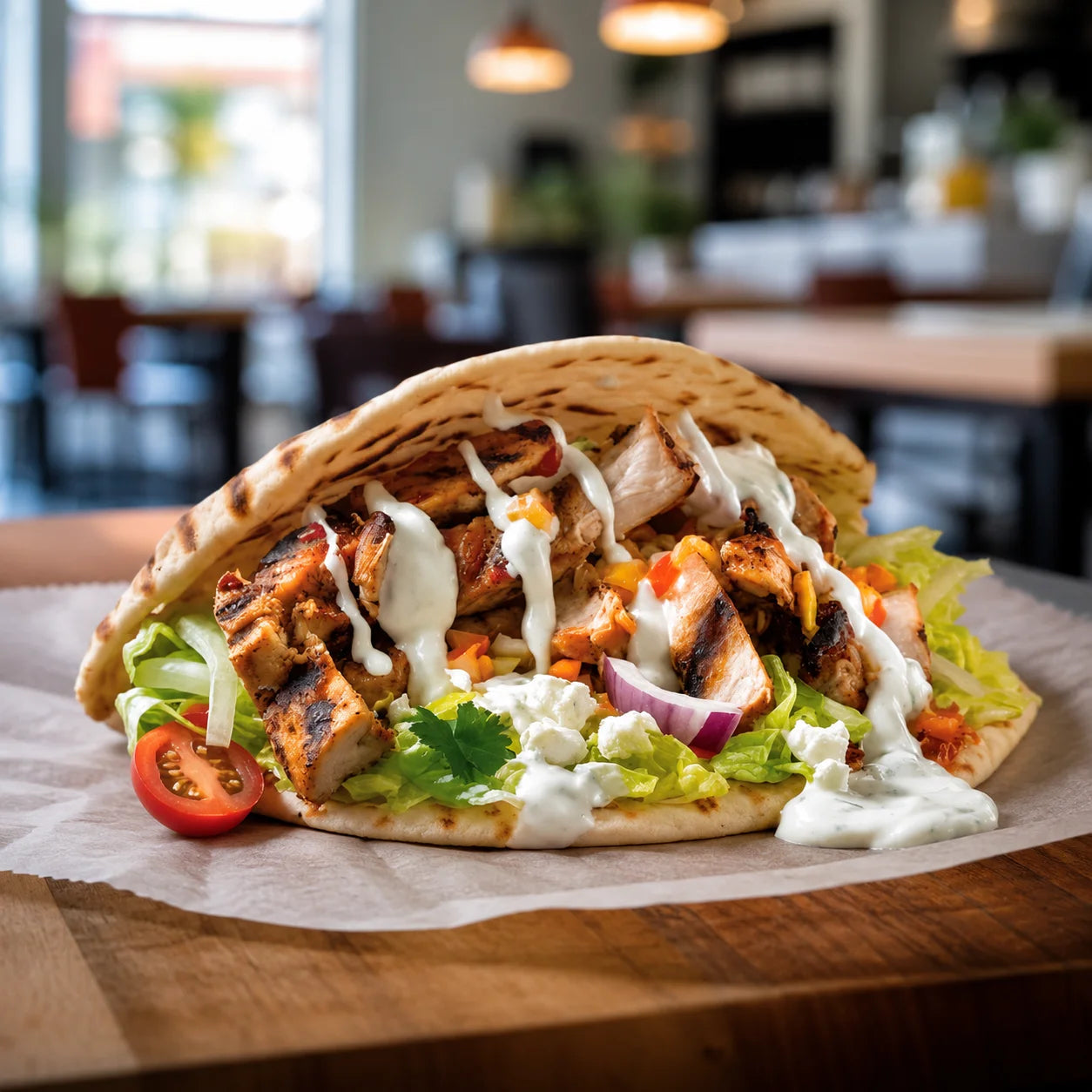 Juicy Grilled Chicken Wrap