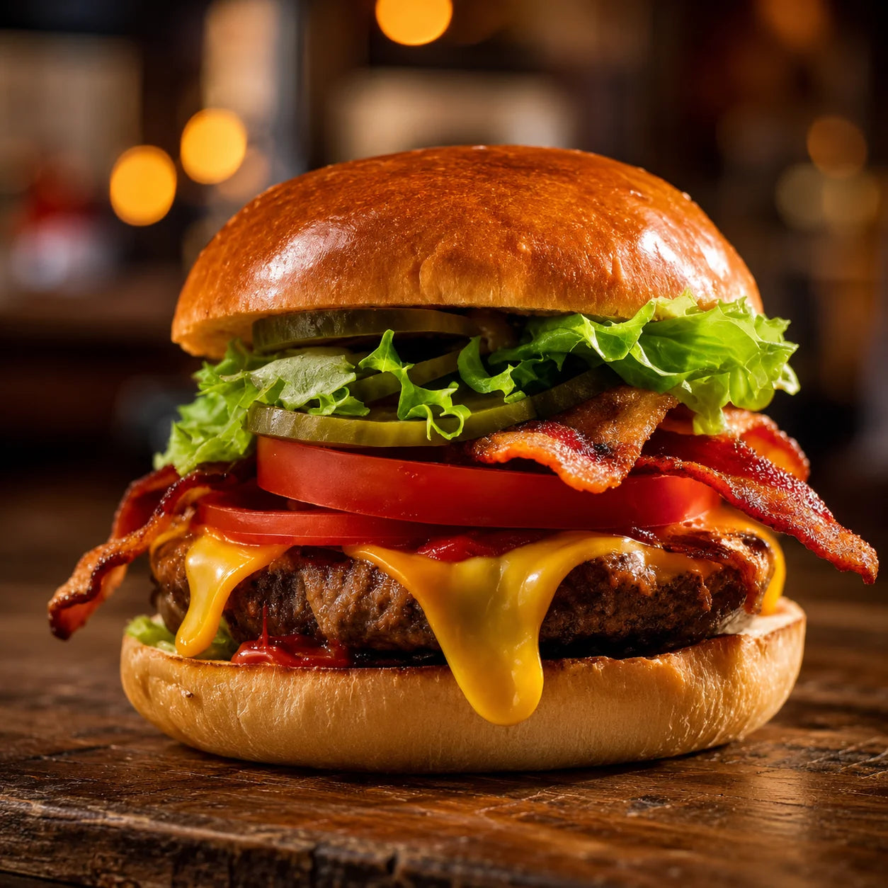 Juicy cheeseburger
